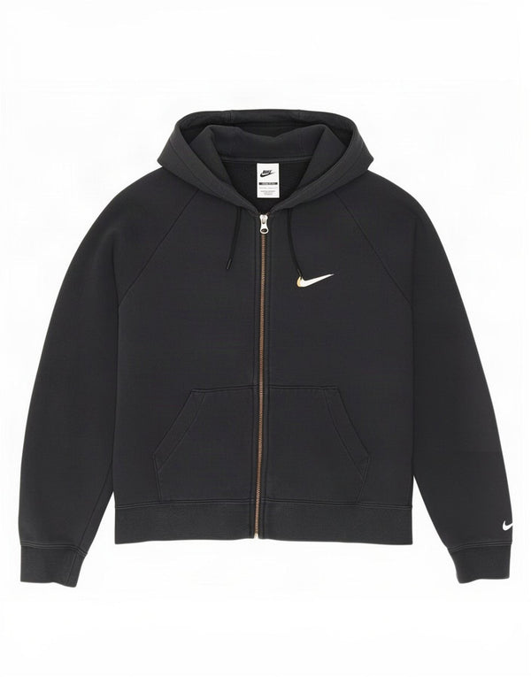 Nike Pull à capuche zippé pour femme - Coupe ample - UK 6 XS Noir