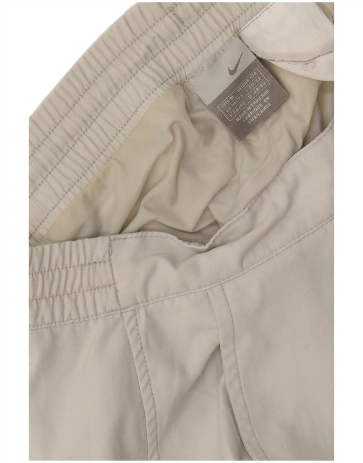NIKE Pantalon coupe-vent pour homme Medium W32 L31 Blanc Colourblock