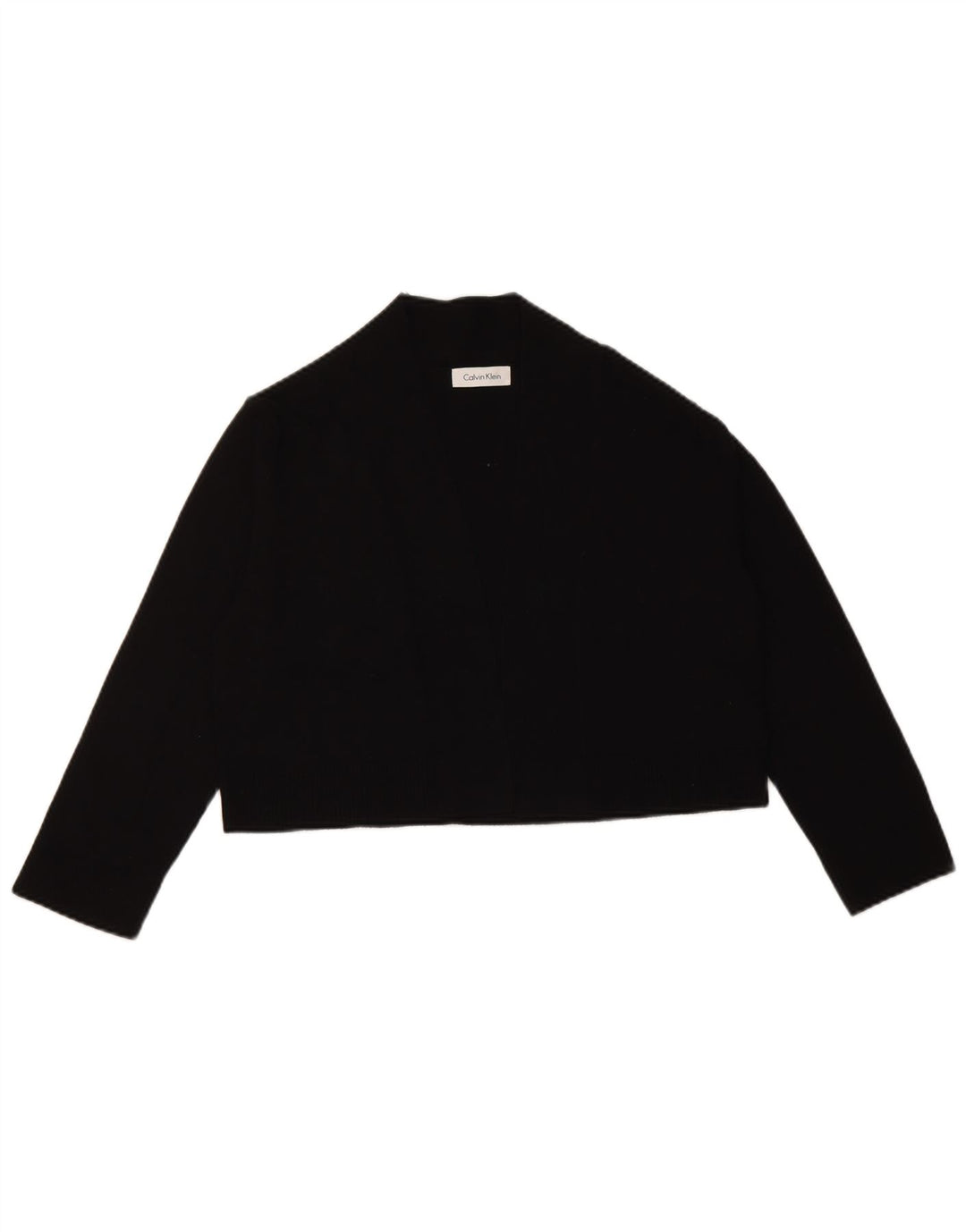 Calvin Klein Haut court à manches longues pour femme UK 12 Noir moyen