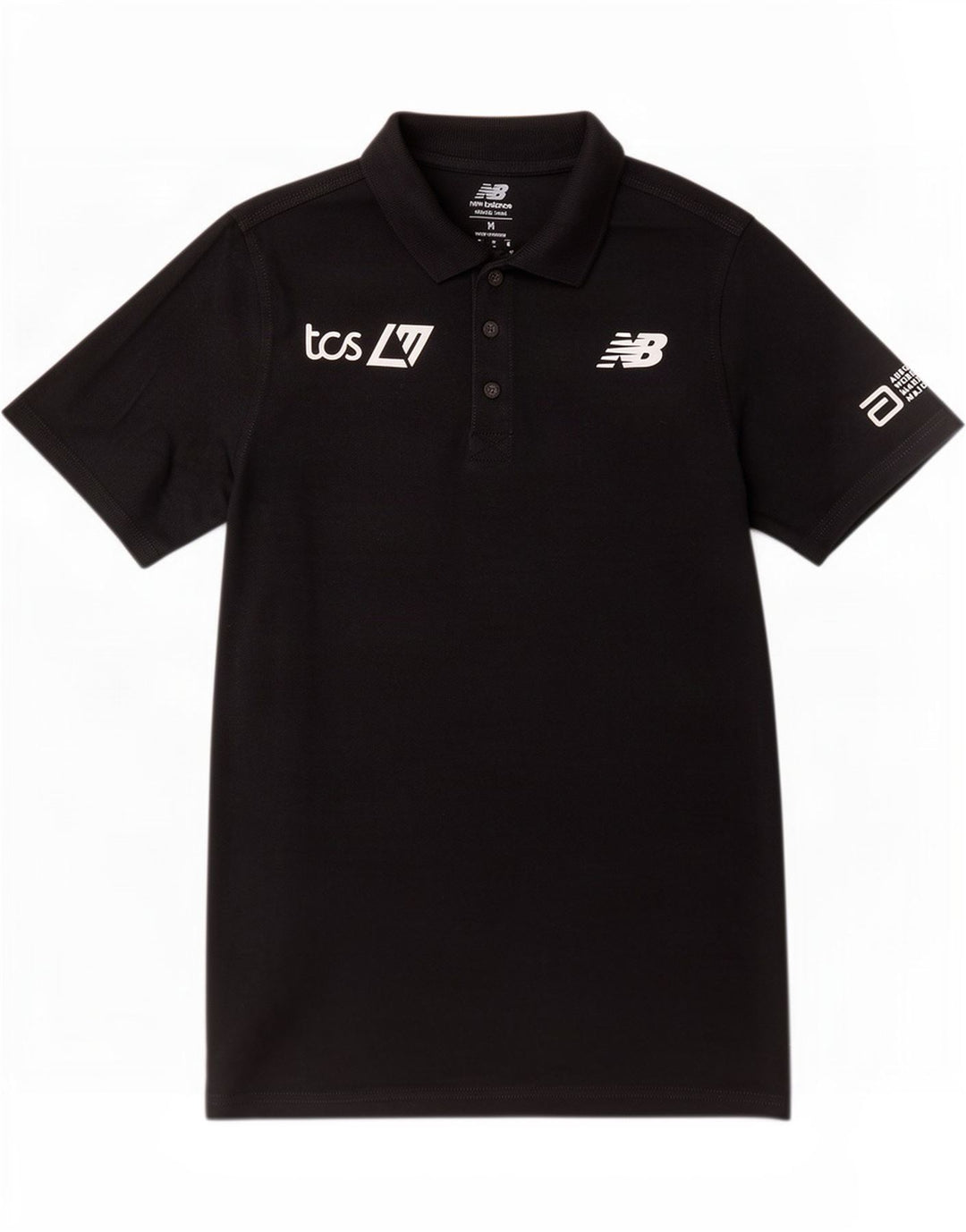 New Balance Polo Graphique Homme Noir Moyen Coton