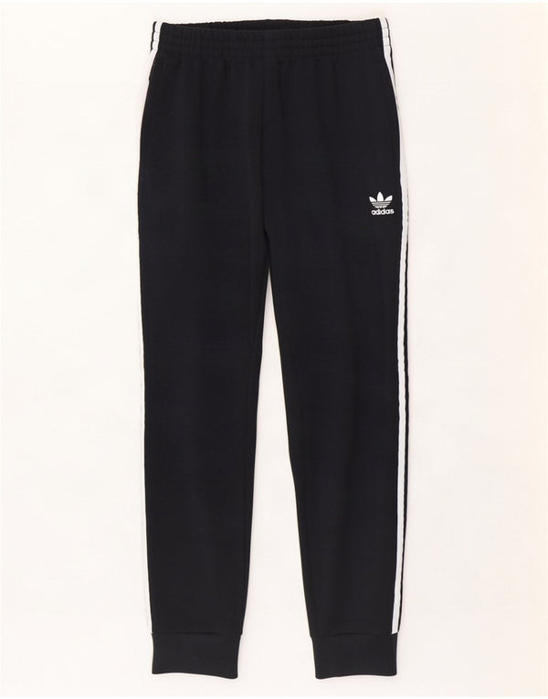 Adidas Mens Tracksuit Trousers Joggers Medium Black Polyester