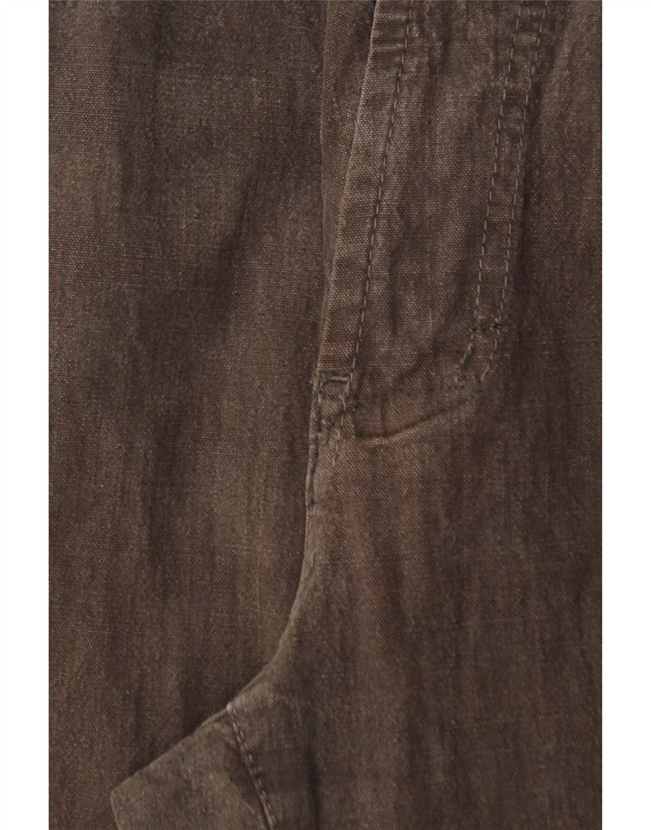 TRUSSARDI Pantalon décontracté droit pour homme IT 50 Large W34 L29 Marron