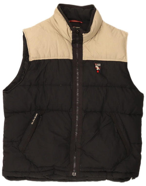 Cape Horn Gilet rembourré pour homme UK 42 XL Noir Colourblock