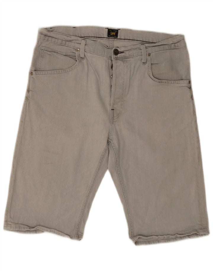 Lee Short en jean court 5 poches pour homme W32 en coton gris moyen