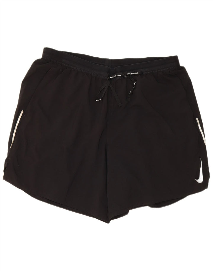 Nike Short de sport Dri Fit pour homme 2XL Noir Polyester