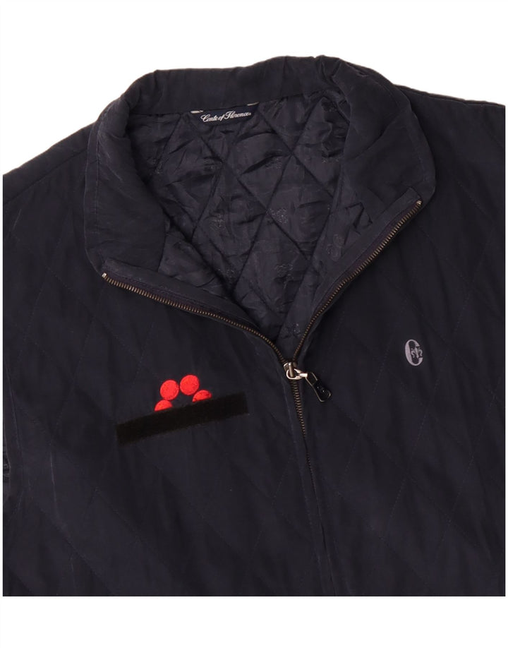 CONTE OF FLORENCE Gilet matelassé pour homme UK 44 2XL Bleu marine