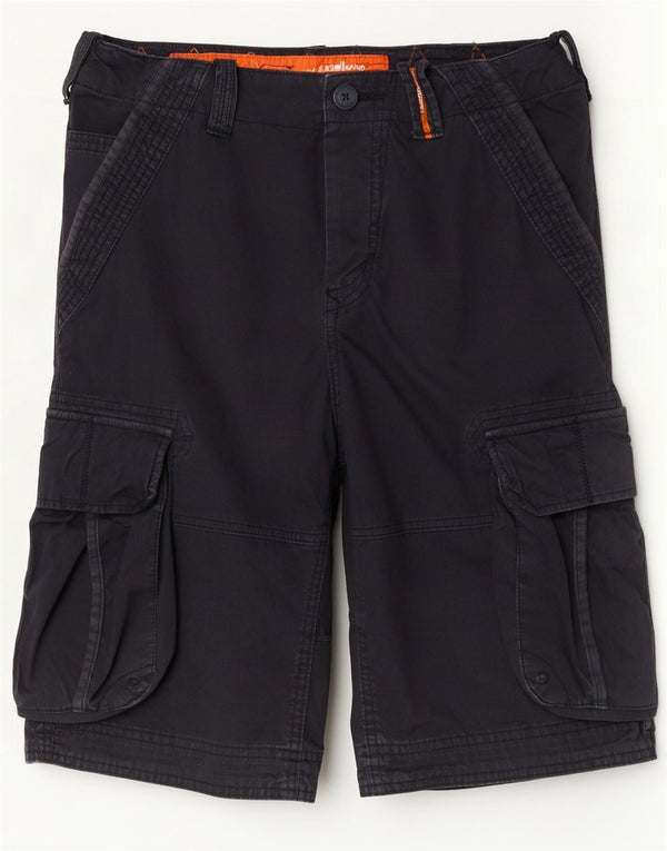 Superdry Short Cargo Homme Moyen W32 Bleu Marine Coton