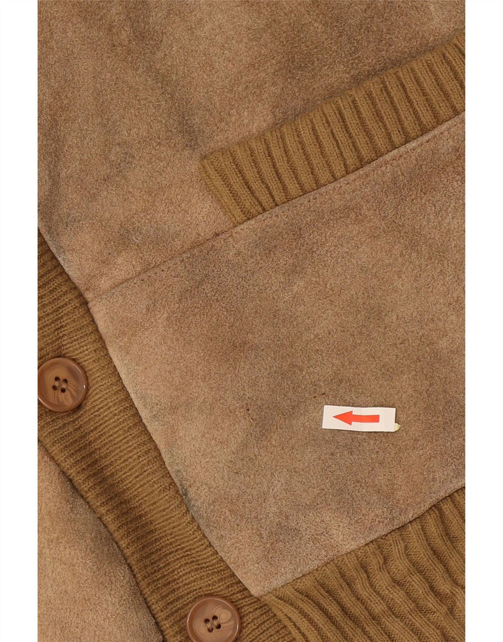 Pull Cardigan Vintage Homme 2XL Beige