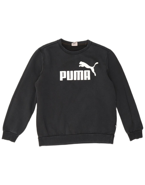 Puma Sweat-Shirt Graphique Homme Bleu Marine Moyen Coton