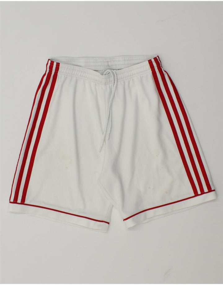 Adidas Hommes Climalite Sport Shorts XS Blanc Polyester