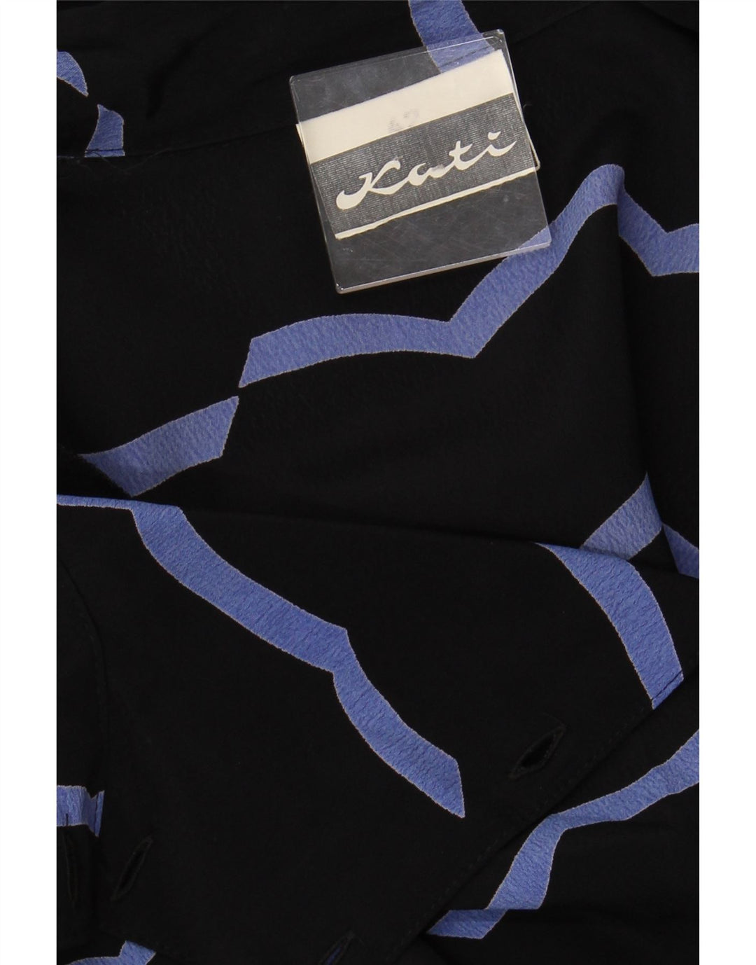 VINTAGE Robe longue à manches 3/4 pour femme IT 42 Viscose rayée noire moyenne