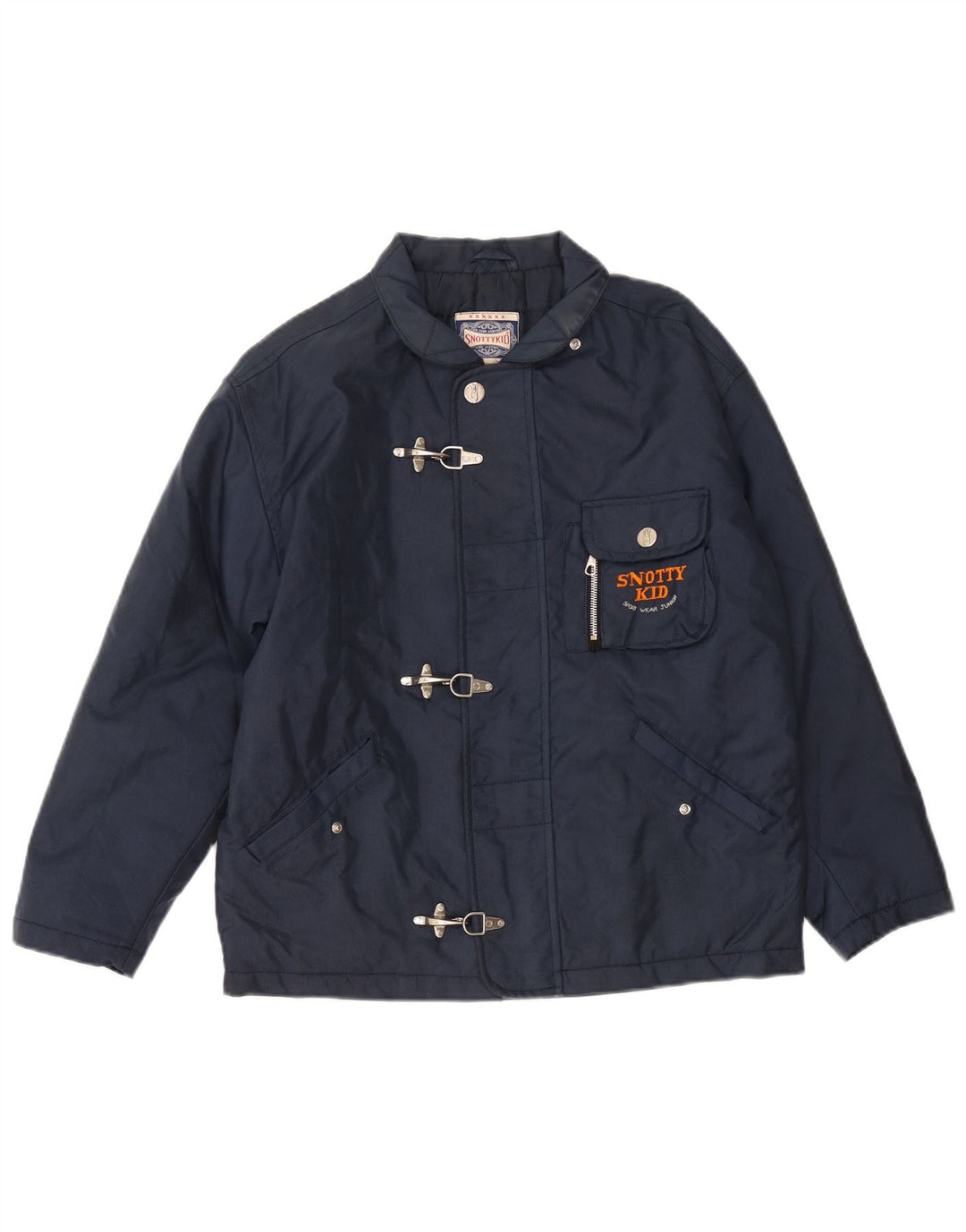Manteau coupe-vent vintage pour garçons 11-12 ans en polyamide bleu marine