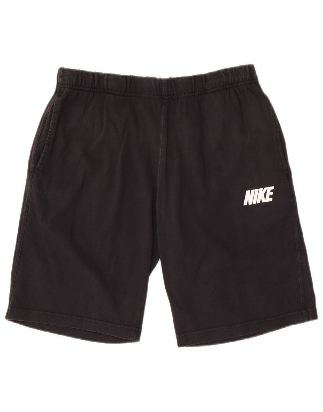 Nike Short de sport graphique en coton noir moyen pour homme