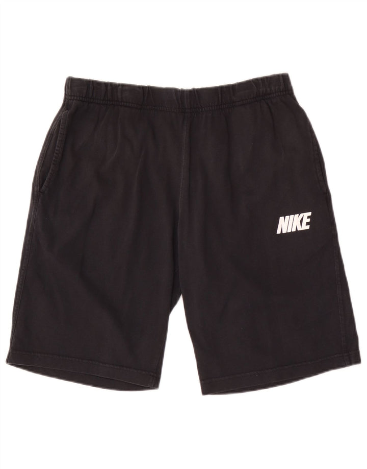 Nike Short de sport graphique en coton noir moyen pour homme