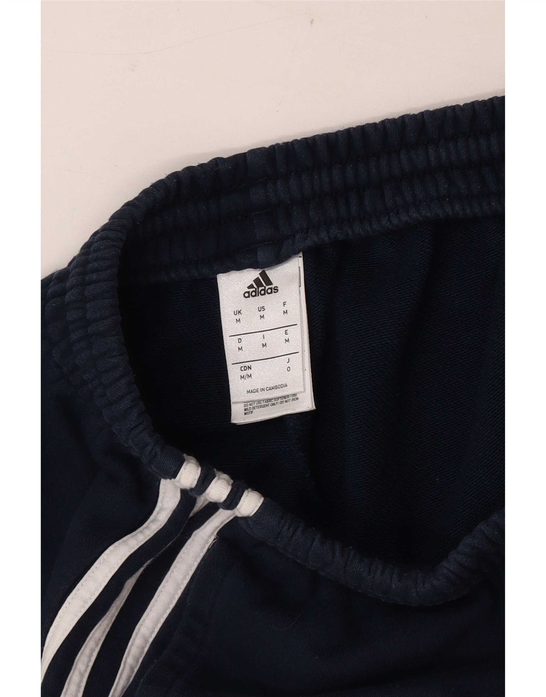 Adidas Short de sport pour homme en coton bleu marine moyen