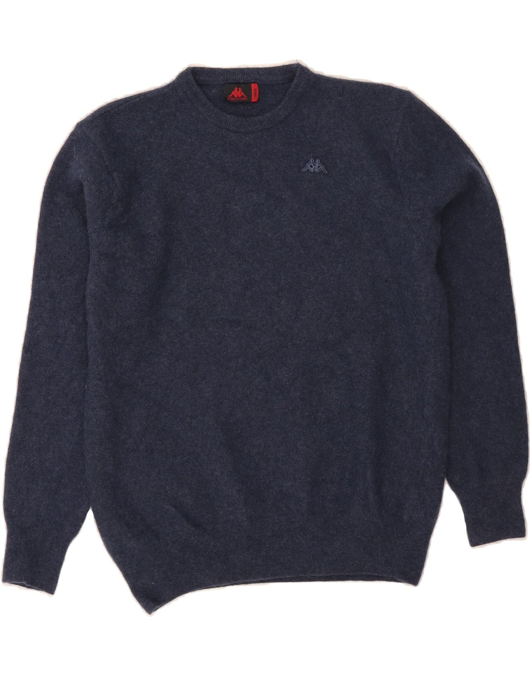 KAPPA Womens Crew Neck Jumper Sweater UK 16 Large Navy Blue Polyamide Vintage Kappa and Second-Hand Kappa from Messina Hembry 