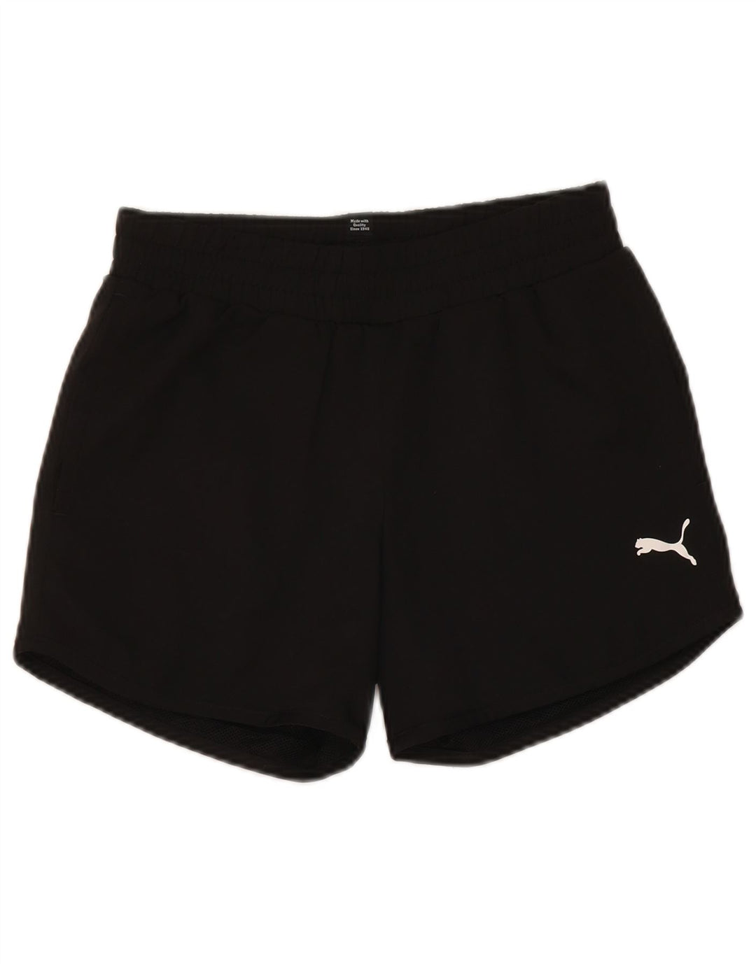 Puma Short de Sport Fille 13-14 Ans Noir Polyester
