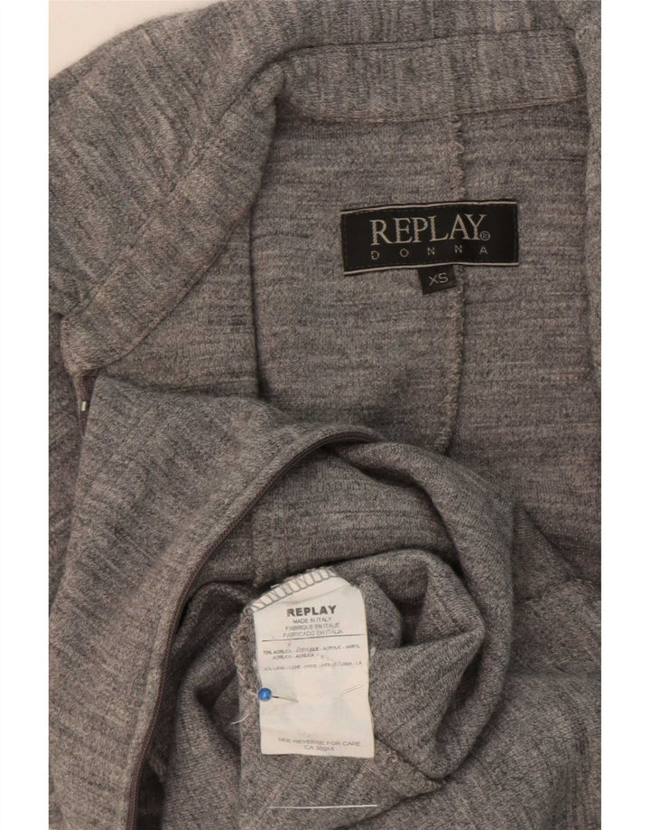 Replay Combinaison Femme UK 4 XS Gris Acrylique