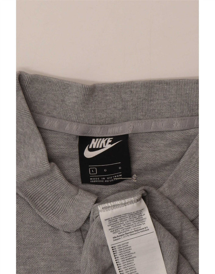 Nike Polo Homme Grand Gris Moucheté Coton
