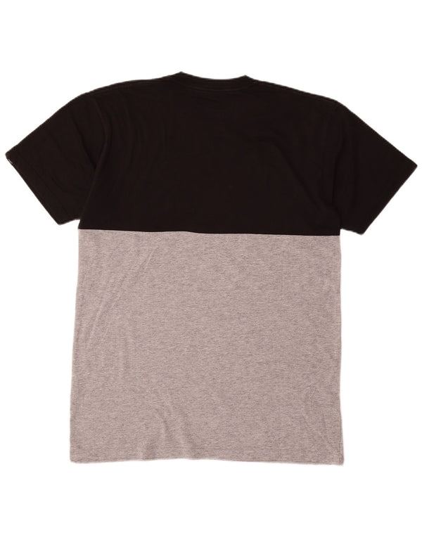 Vans T-shirt coupe classique pour hommes, noir moyen, colour block