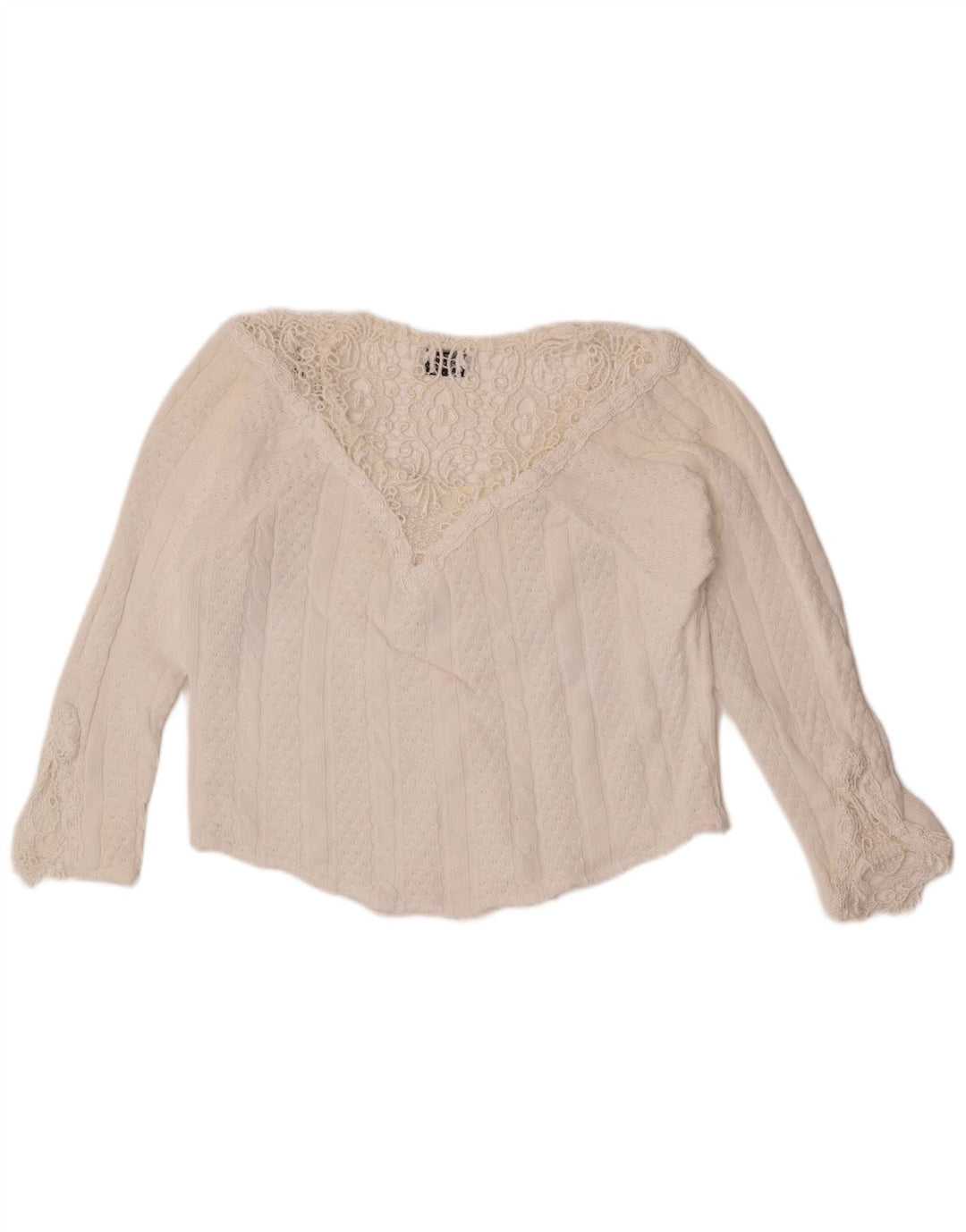 Marilu Haut court à motif abstrait pour femme UK 10 Petit Blanc