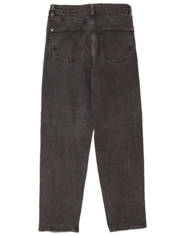 Marks & Spencer Womens Boyfriend Tapered Jeans UK 10 Small W30 L29 Grey