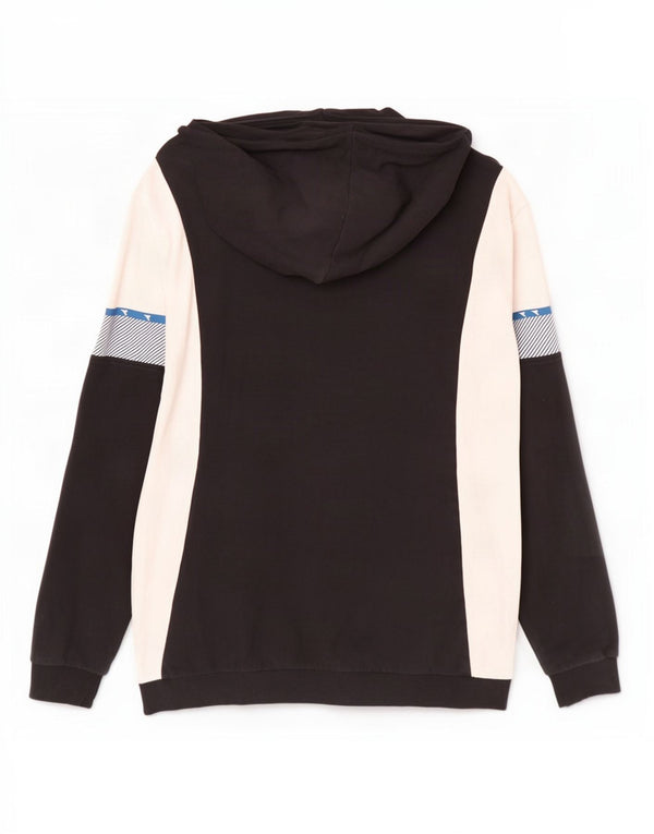Diadora Pull à capuche zippé graphique pour homme 2XL en coton color block noir