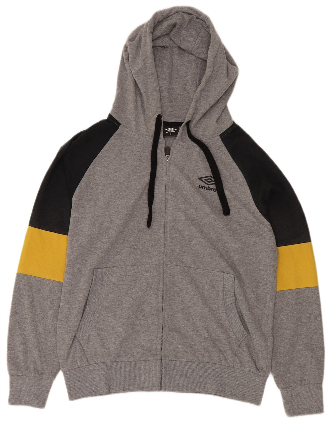 UMBRO Sweat à Capuche Zippé Homme Gris Moyen Colourblock Coton