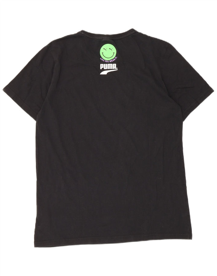 Puma T-Shirt Graphique Homme Noir Moyen Coton