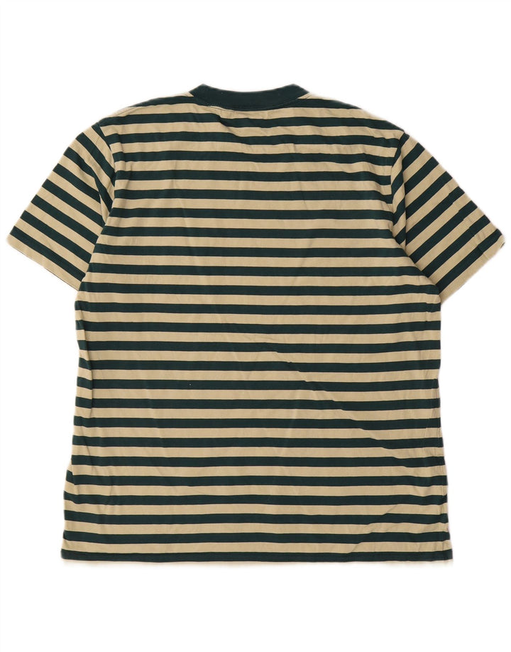 Carhartt T-Shirt Homme Vert Moyen Rayé Coton