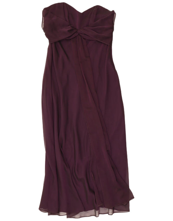 DEBUT Robe Maxi Bustier Femme UK 18 XL Violet Polyester