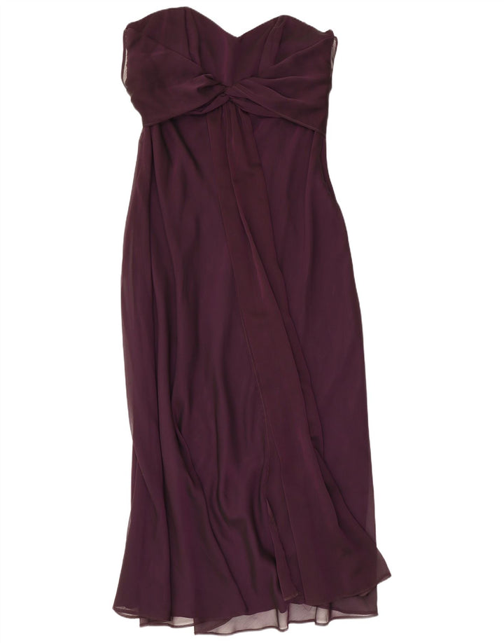 DEBUT Robe Maxi Bustier Femme UK 18 XL Violet Polyester