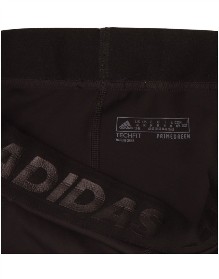 Adidas Leggings graphiques pour femmes UK 12/14 Polyester noir moyen