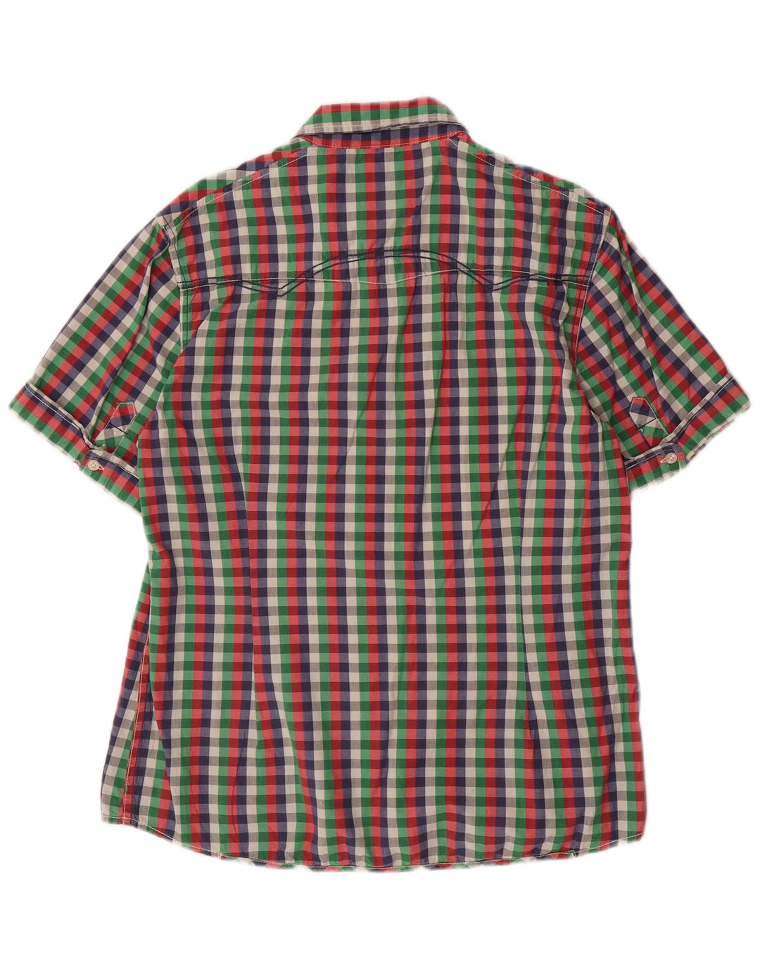 GARCIA Chemise Homme Coupe Slim à Manches Courtes XL Vichy Multicolore