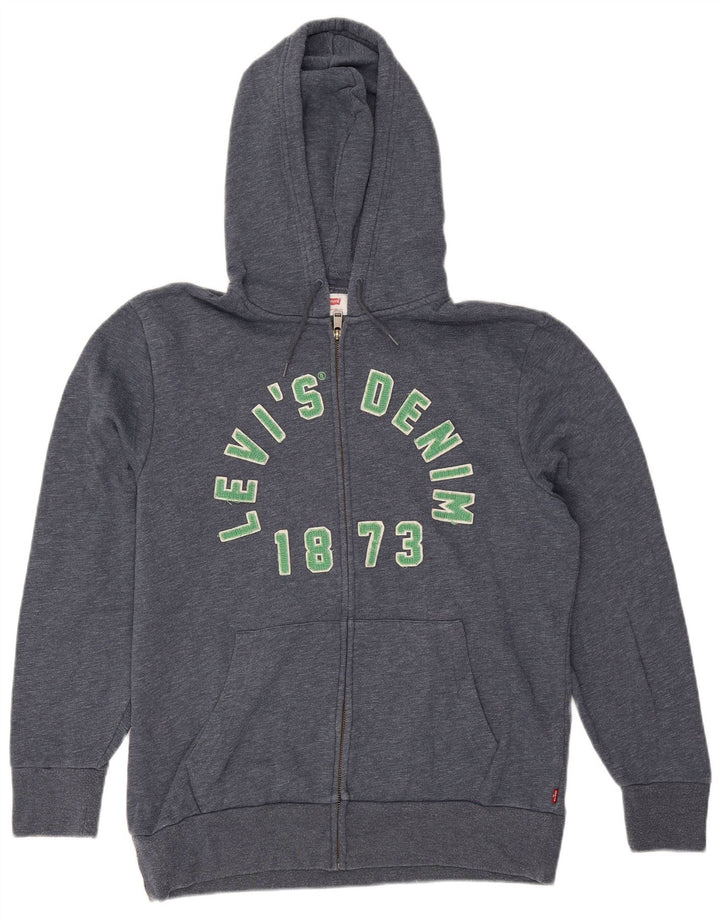 Levi's Sweat à Capuche Graphic Zip Homme Bleu Marine Moyen Coton