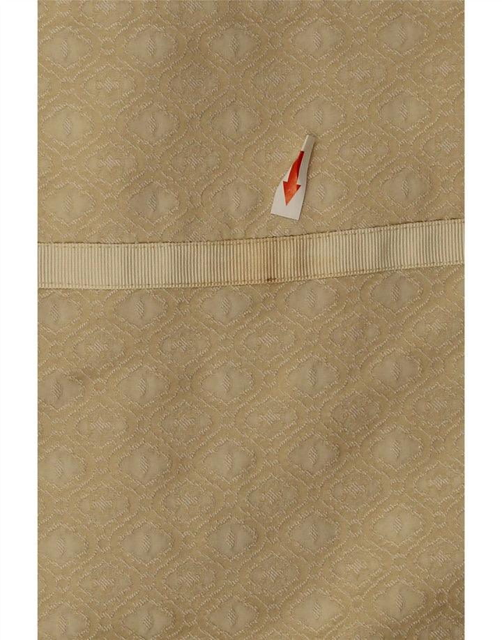 Awear Jupe trapèze pour femme UK 12 Medium W30 Beige Géométrique Polyester