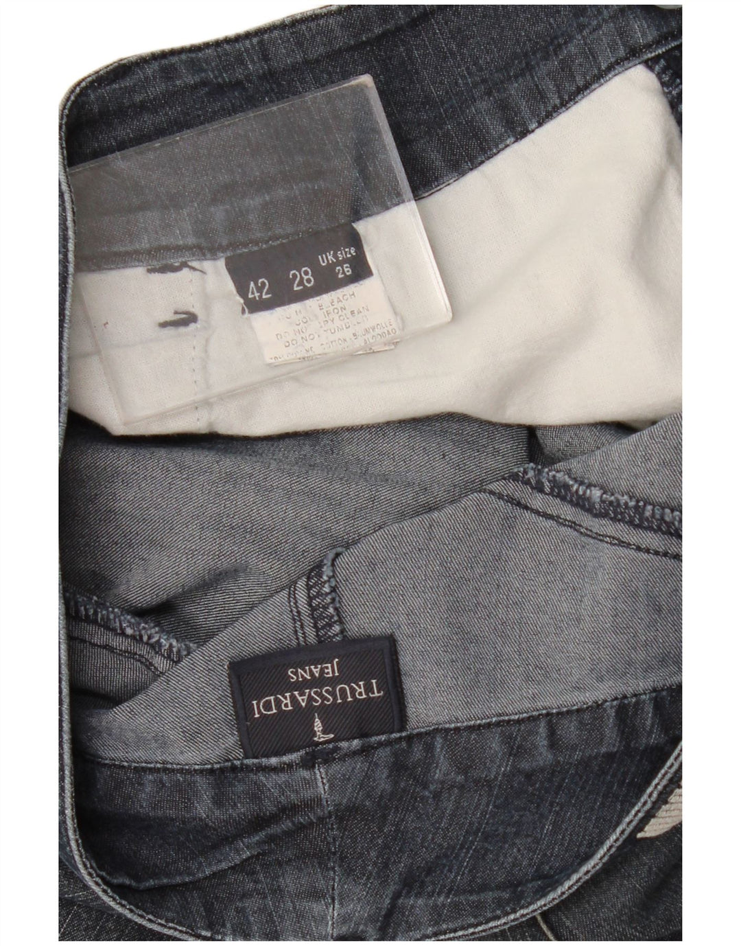 Trussardi Femme Jean Slim Graphique W26 L31 Bleu Marine