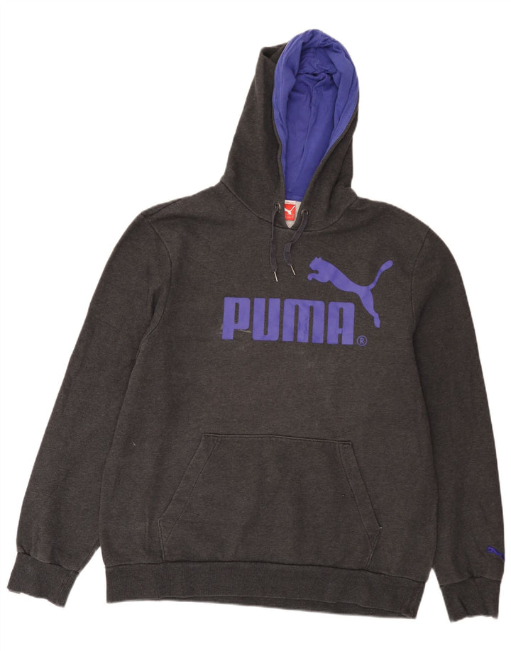 Puma Pull à capuche graphique pour homme - Grand gris