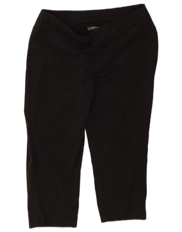 Marks & Spencer Pantalon Capri Autograph pour Femme UK 18 XL W36 L21 Noir