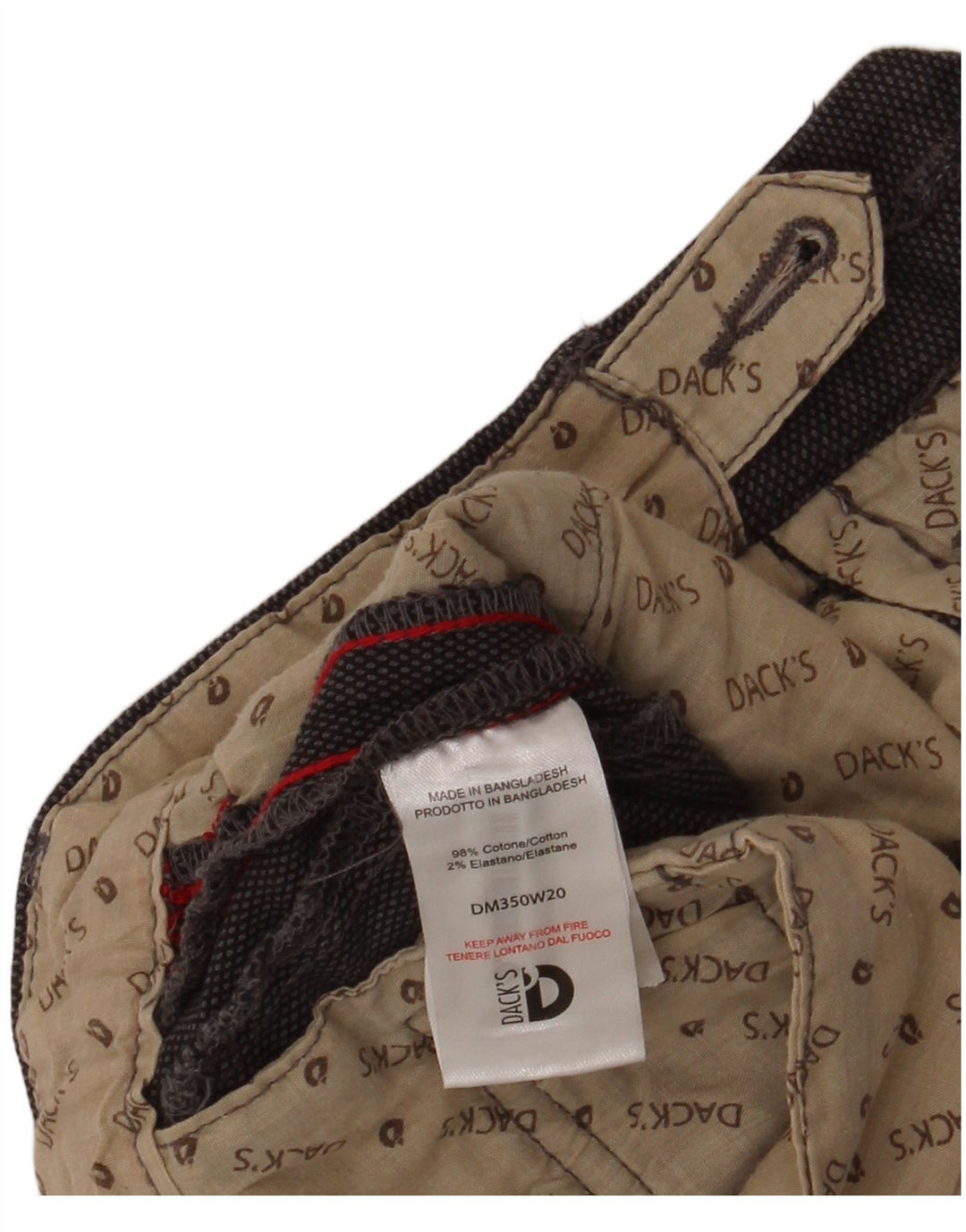 Dack's Pantalon de Costume Slim Homme IT 46 Small W30 L28 Gris Coton