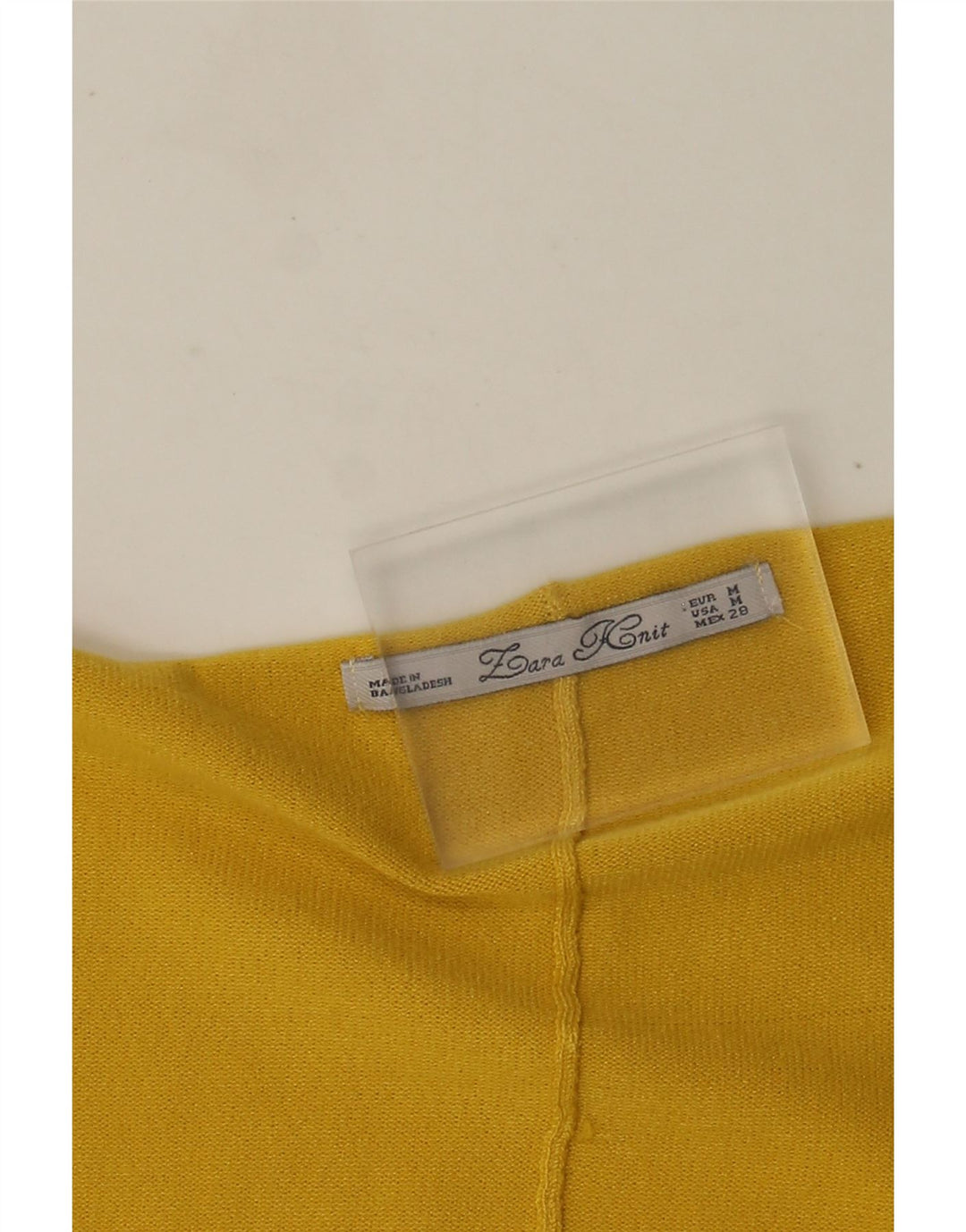 Zara Femme Poncho Cardigan Pull UK 14 Jaune Moyen