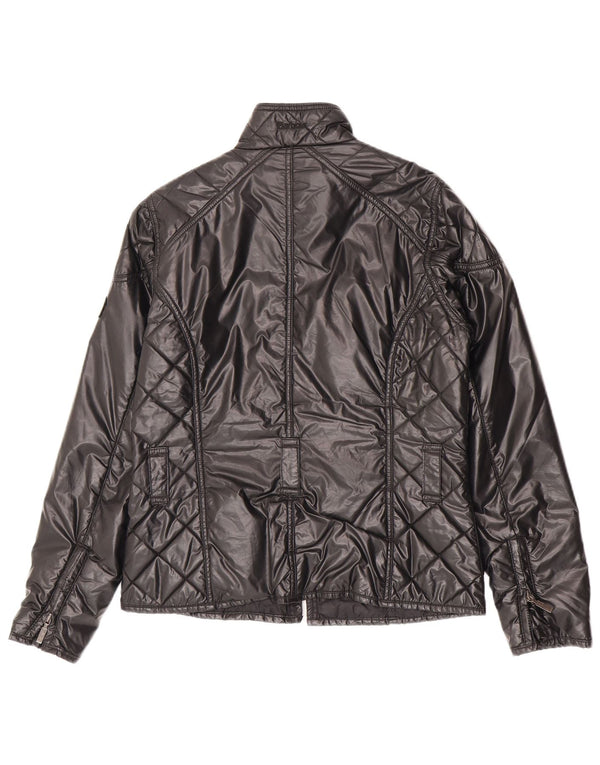 Barbour Veste utilitaire matelassée pour femme UK 12 Polyester noir moyen