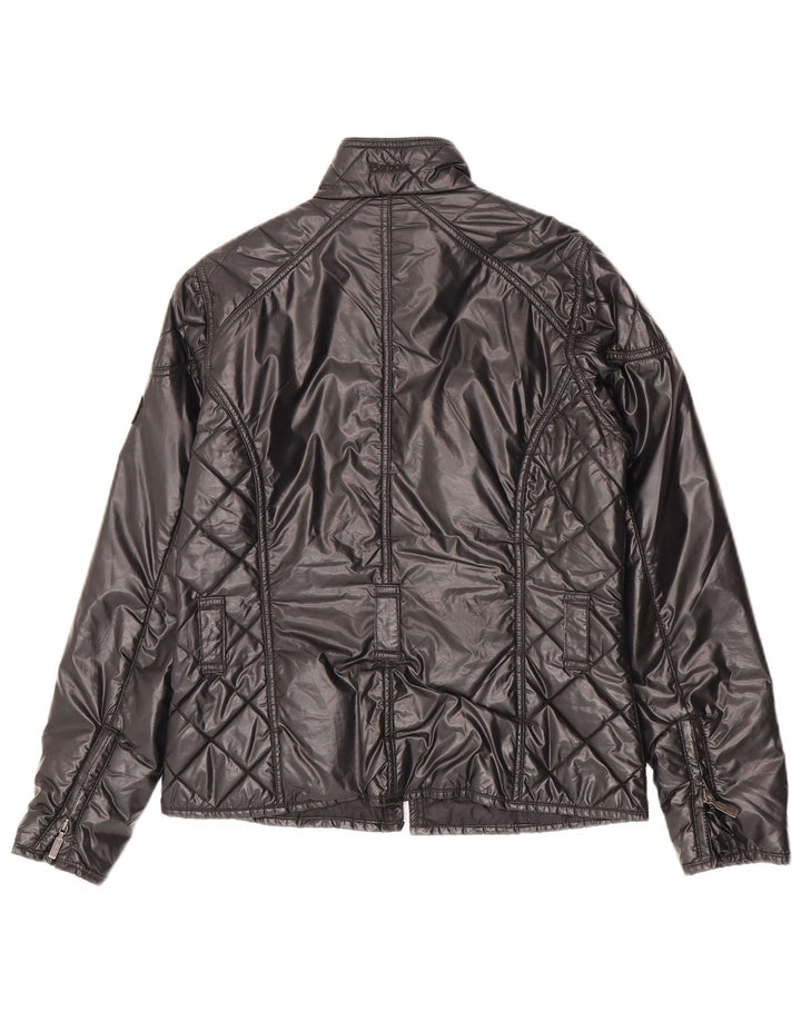 Barbour Veste utilitaire matelassée pour femme UK 12 Polyester noir moyen