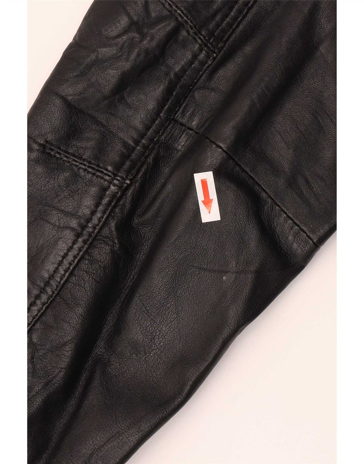 Gipsy Veste en cuir bomber pour homme UK 38 Noir moyen