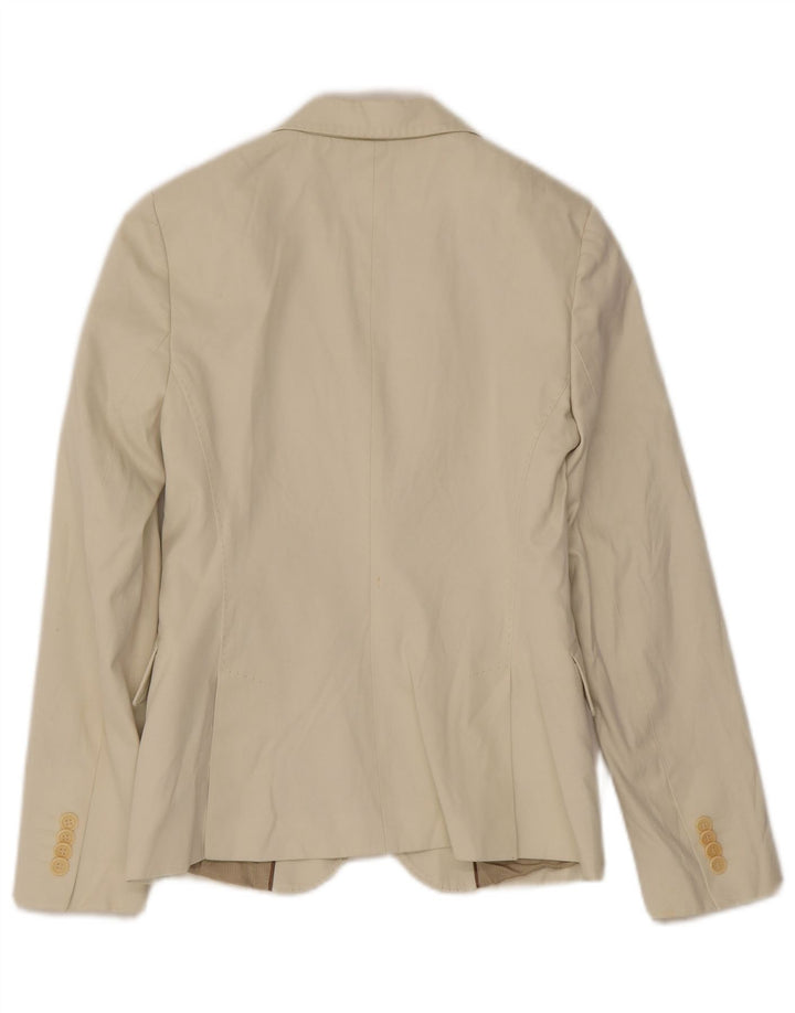 Massimo Dutti Veste Blazer 2 Boutons Homme EU 38 Petit Coton Blanc Cassé