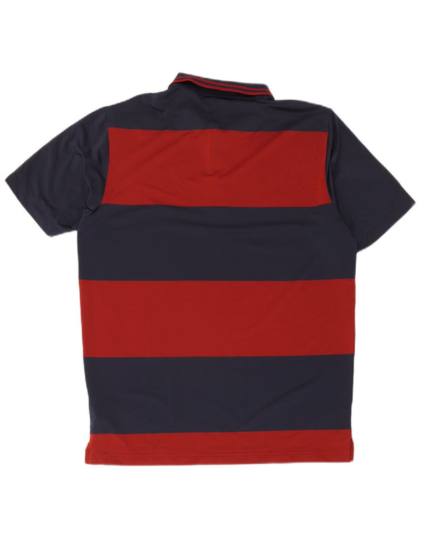 Puma Polo Homme Large Bleu Marine Rayé Polyester