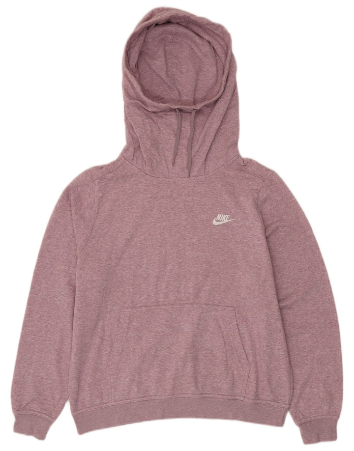 NIKE Pull à capuche surdimensionné pour femme UK 16 Grand coton rose