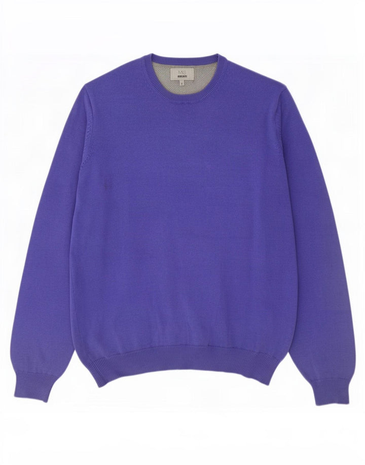 Marks & Spencer Pull à col rond coupe classique pour homme Violet Taille L