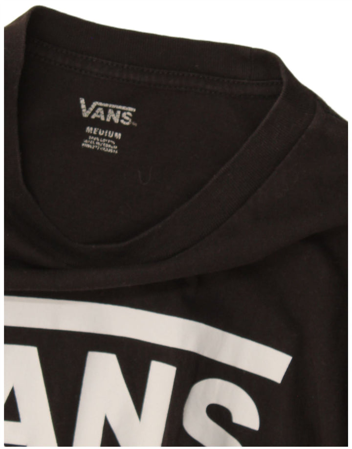 Vans Haut graphique à manches longues pour hommes en coton noir moyen