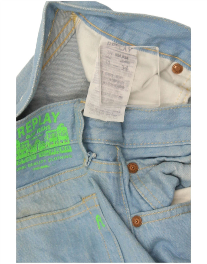 Replay Jean Flare Homme W30 L34 Bleu Coton